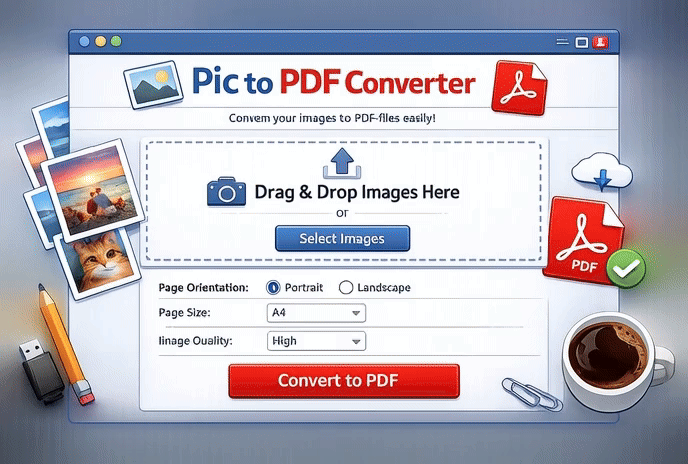 Picture to PDF conversion demonstration